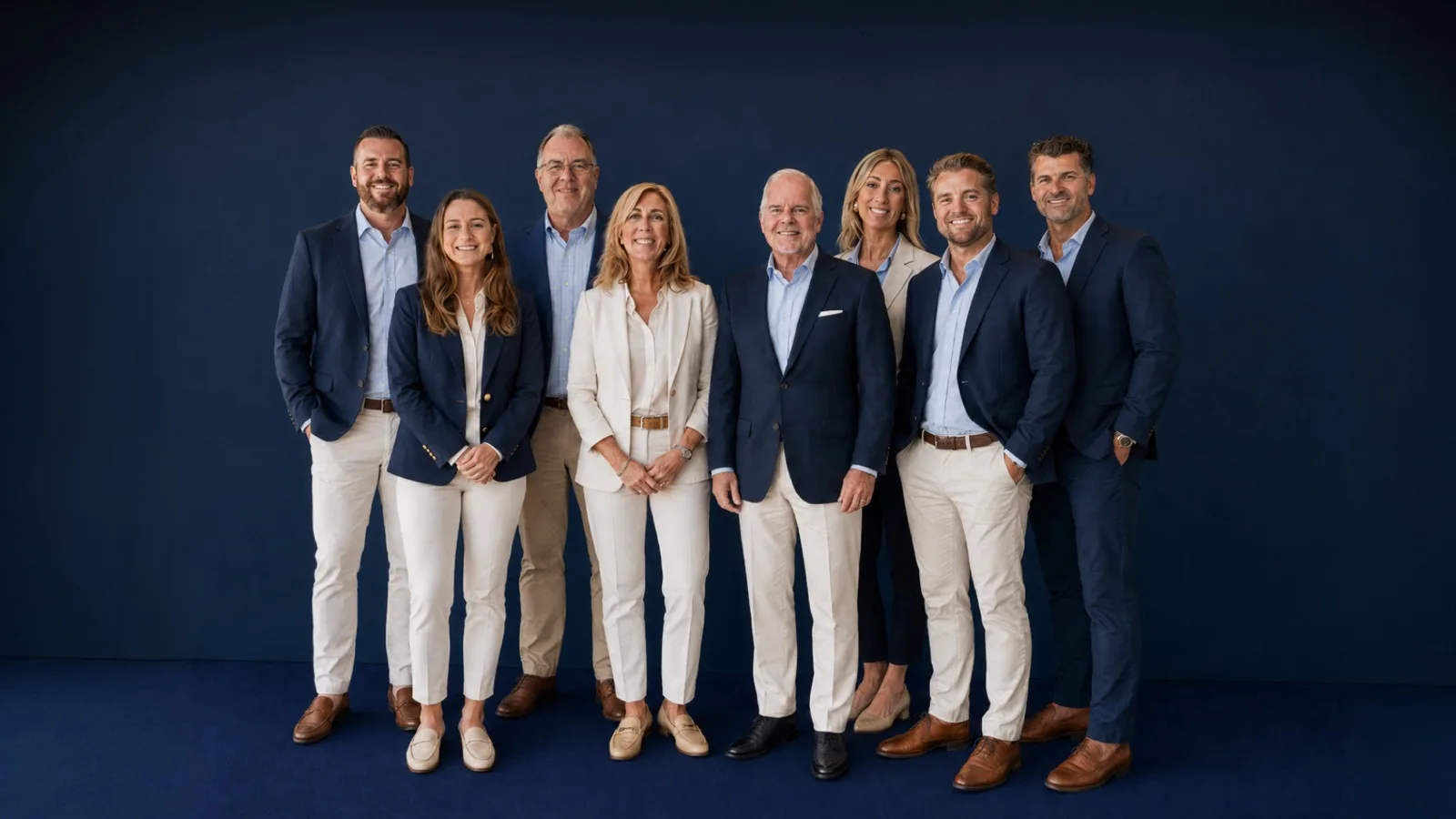 The Jeff Brown Yachts team